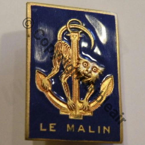 MALIN  CONTRE TORPILLEUR LE MALIN 1935.56  COURTOIS Republique Bol Dos lisse Sc.droge  MAP30Eur 